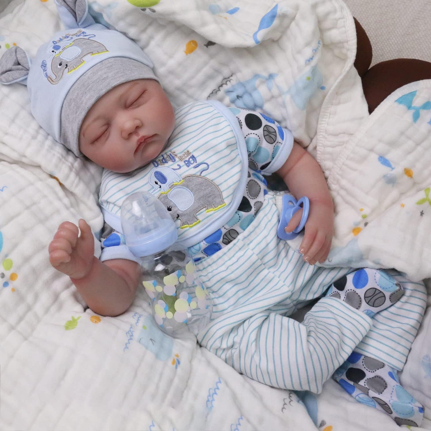 Kids Toys Xmas - 50cm newborn reincarnation doll, real life,