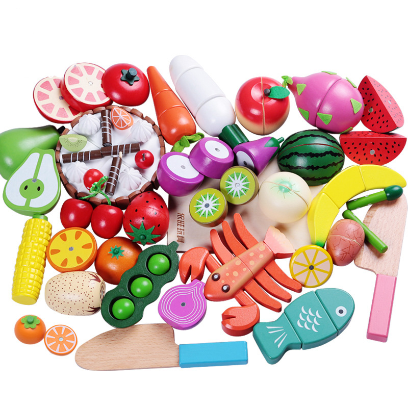1PCS Wooden Toy Magnetic Cutti - Kids Toys Kitchen Set review and price