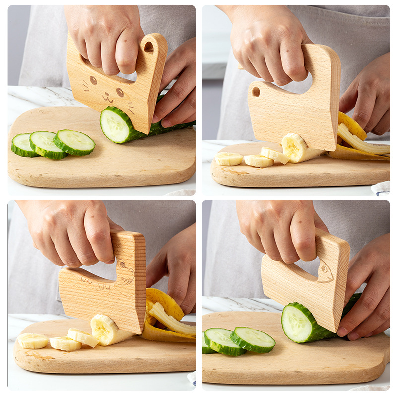 Wooden Kids Knife for Cooking  - Kids Toys Kitchen Set review and price